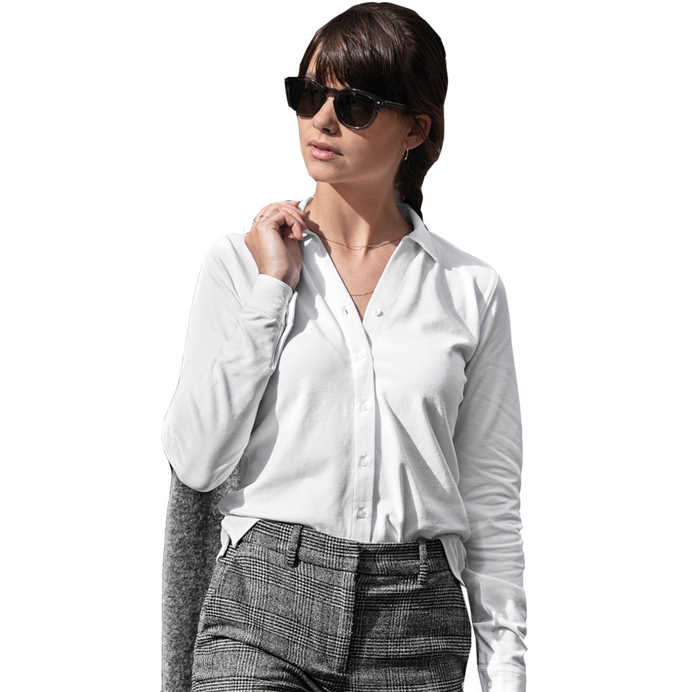 Nimbus Womens Kingston Casual Cotton Long Sleeve Shirt Xl- Uk Size 16