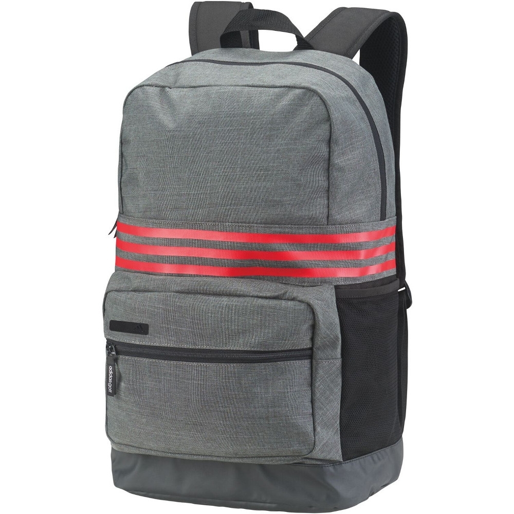 Adidas Mens 3-stripes Medium Reflective Laptop Backpack Rucksack One Size