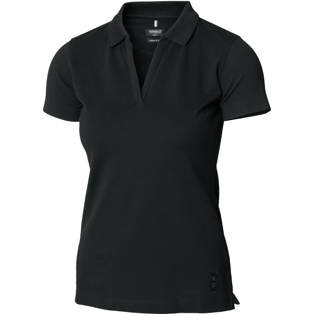 Nimbus Womens/ladies Harvard Stretch Cotton V Neck Deluxe Polo Shirt L - Chest 48cm