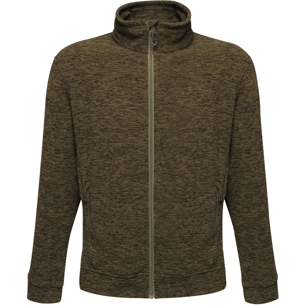 Outdoor Look Mens Aso Thornly Full Zip Marl Fleece Jacket 2xl- Chest Size 46/48
