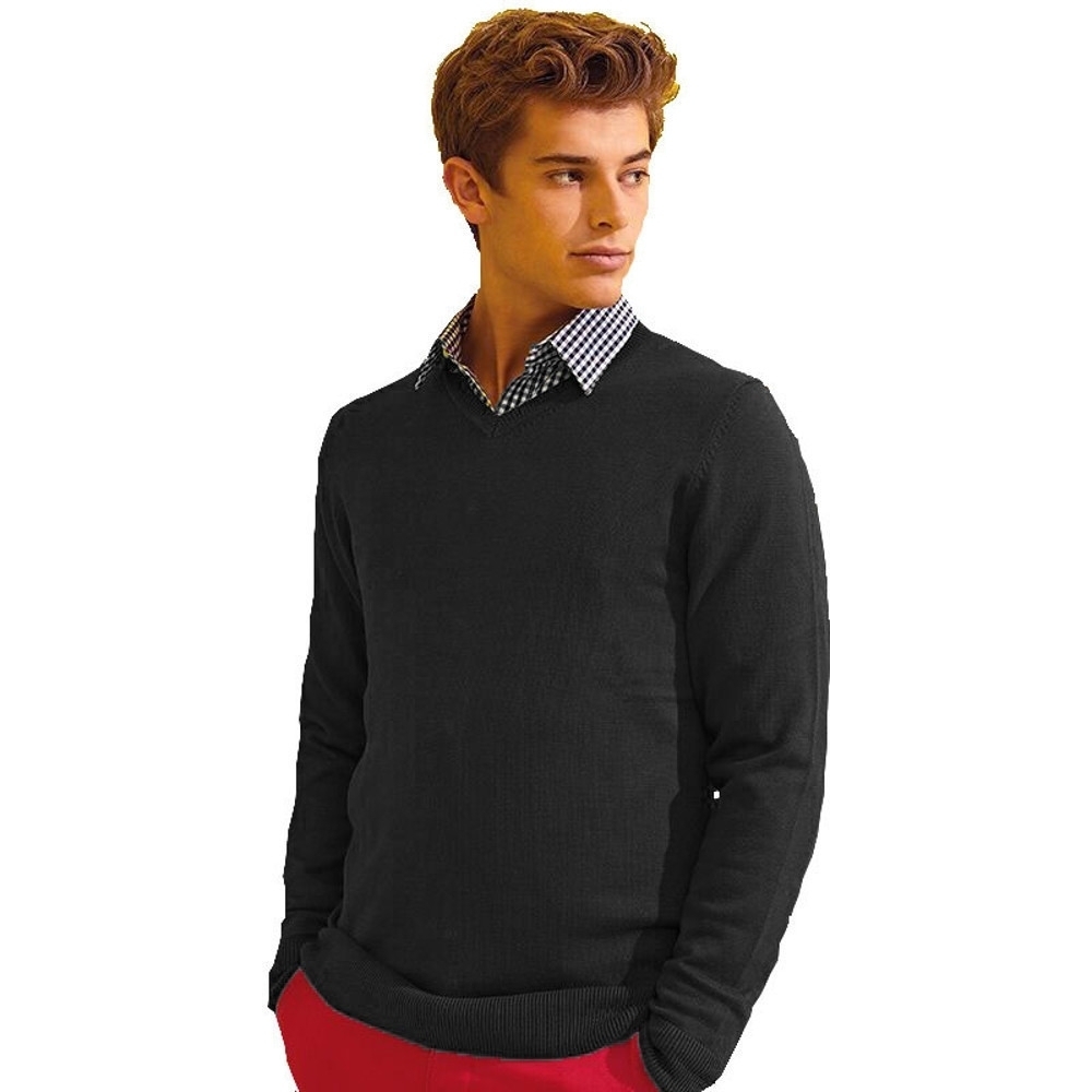 Outdoor Look Mens Derby V Neck Classic Casual Sweater Jumper 2xl- Chest Size 47