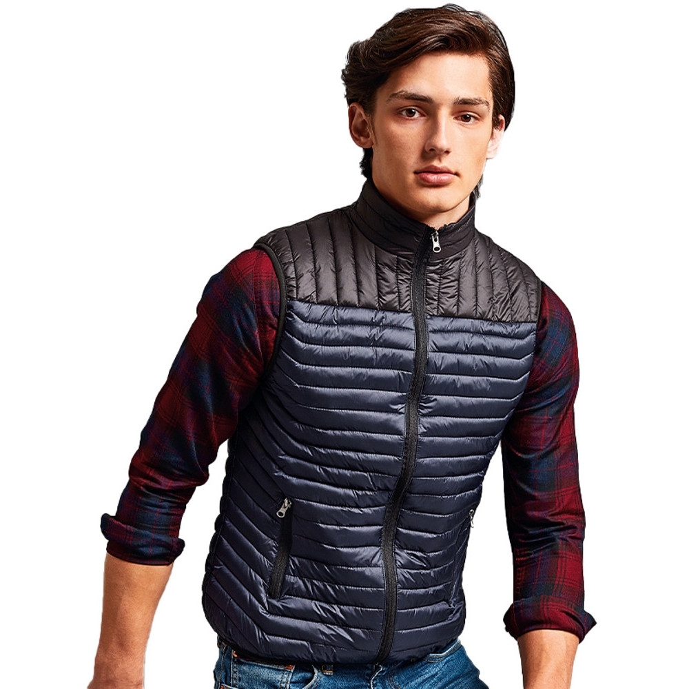 Outdoor Look Mens Domain Padded Two-tone Gilet Bodywarmer 2xl- Chest 48