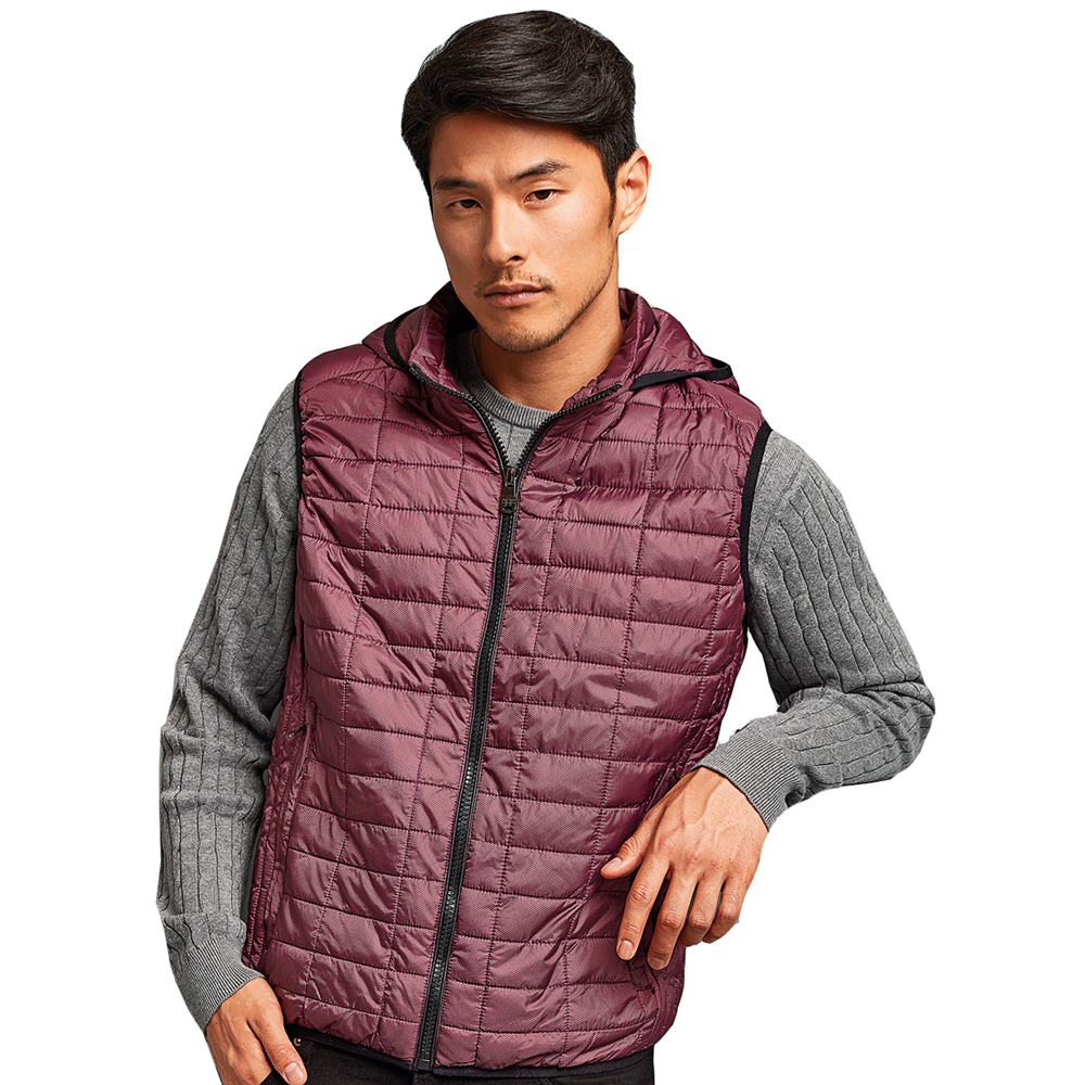 Outdoor Look Mens Honeycomb Hooded Body Warmer Gilet 2xl- Chest 48