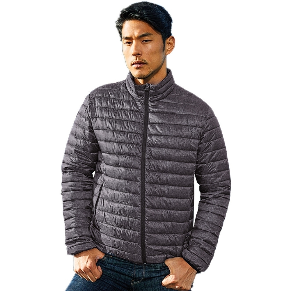 Outdoor Look Mens Melange Lightweight Warm Padded Jacket 2xl- Chest 48