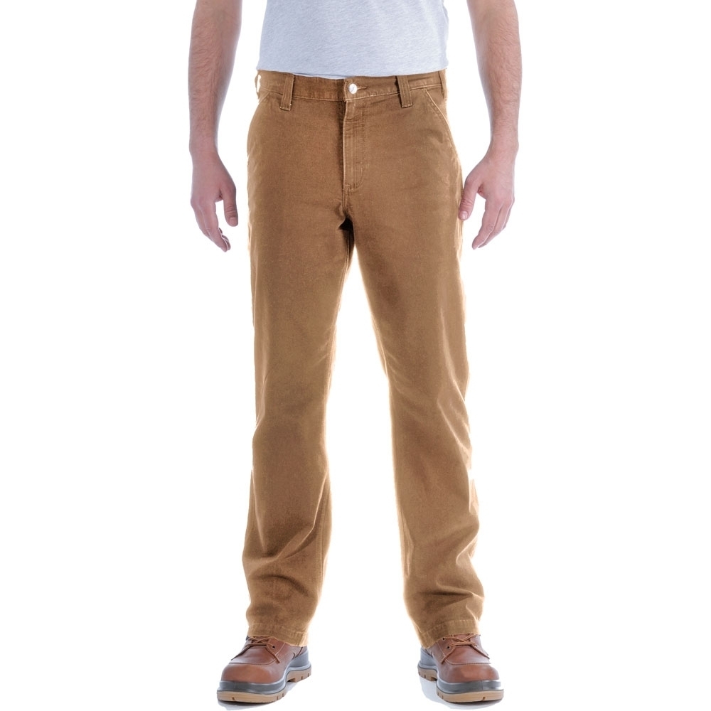 Carhartt Mens Stretch Duck Dungaree Rugged Chino Trousers Waist 32 (81cm)  Inside Leg 30 (76cm)
