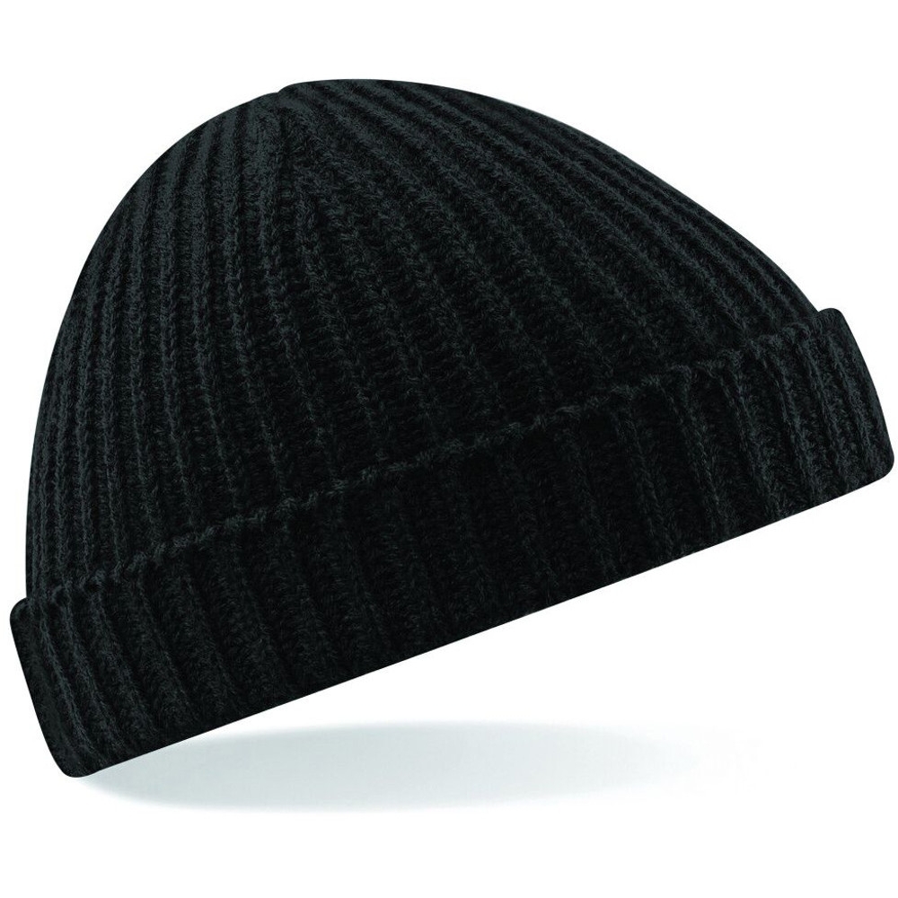 Outdoor Look Mens Trawler Rib Knit Retro Winter Beanie Hat One Size