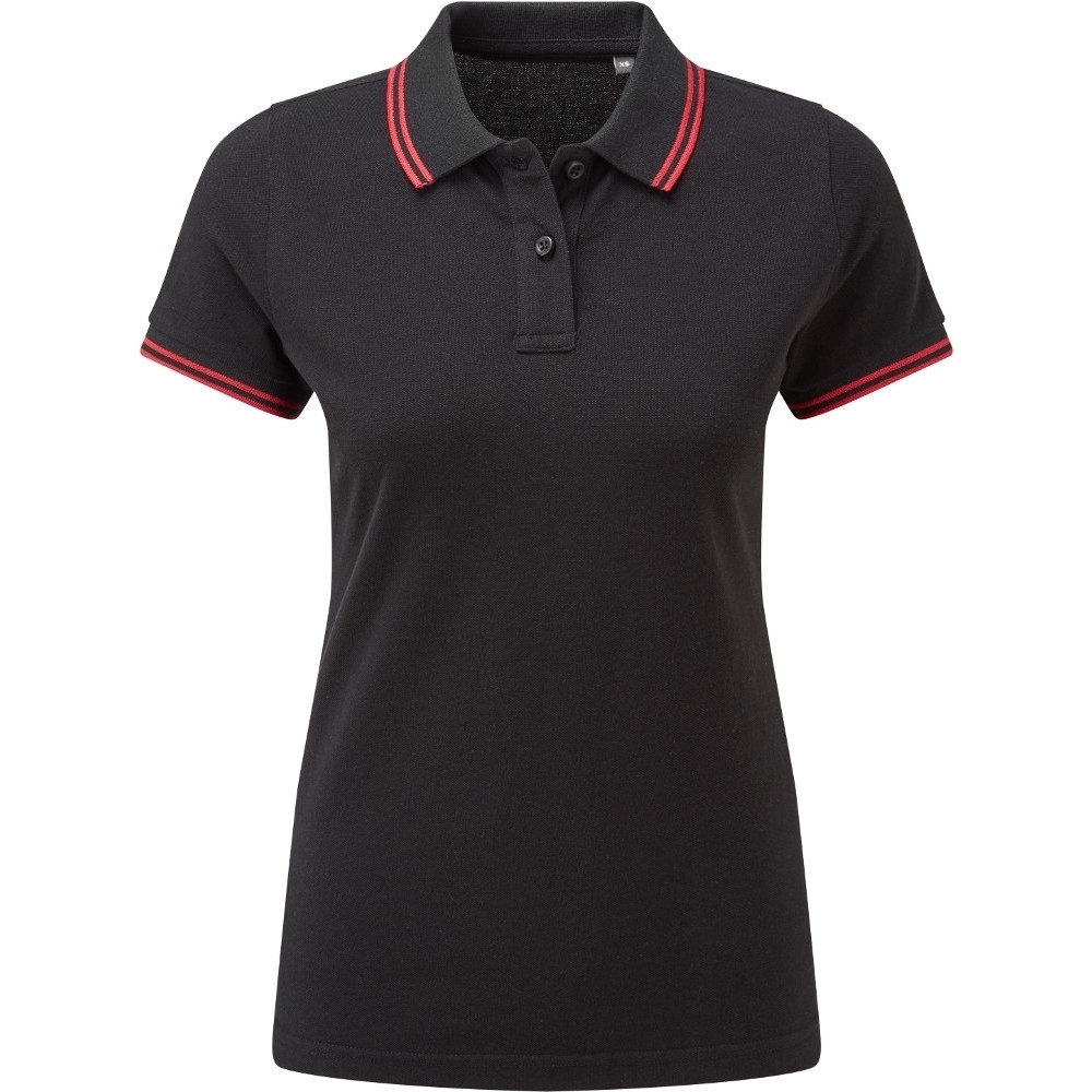 Outdoor Look Womens Classic Fit Contrast Polo Shirt Xs- Uk Size 8