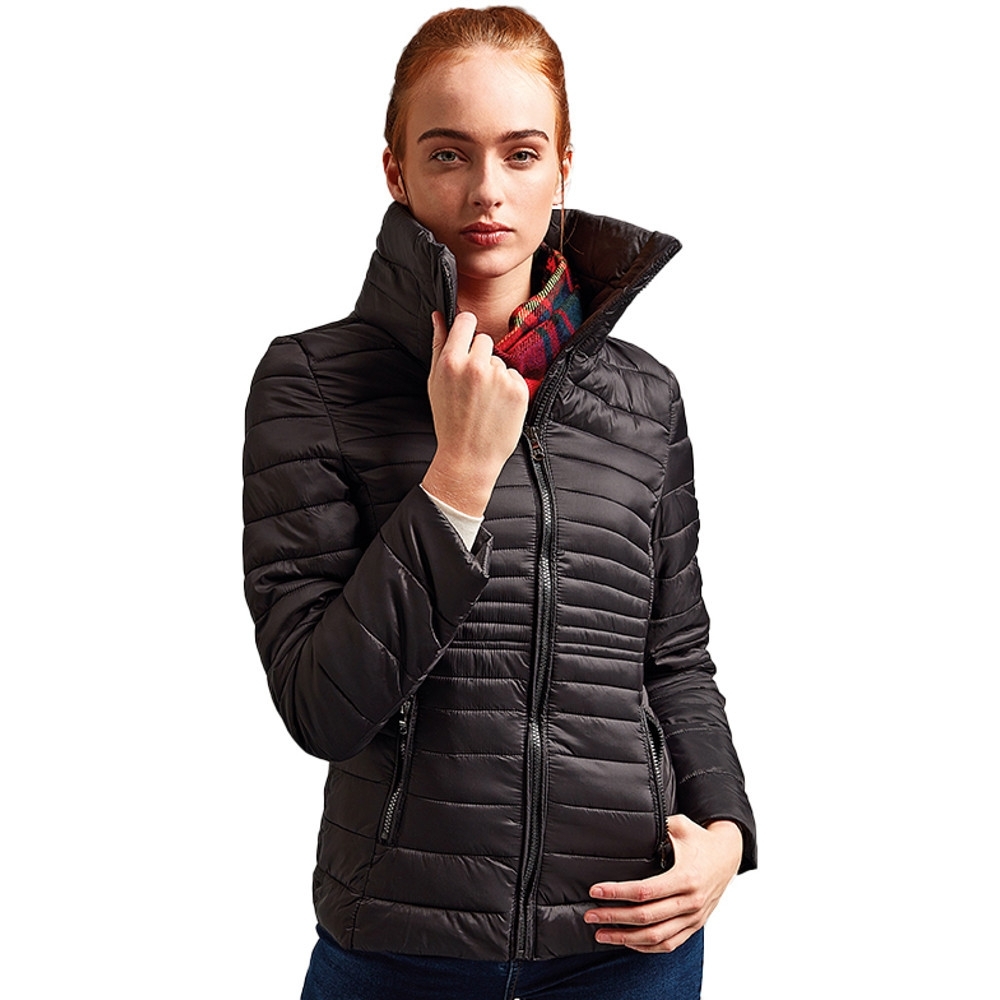 Outdoor Look Womens Contour Lightweight Warm Quilted Coat Xs- Uk Size 8