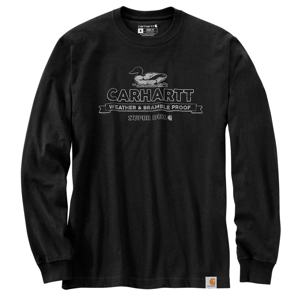 Carhartt Mens Super Dux Graphic Long Sleeve T Shirt L - Chest 42-44 (107-112cm)