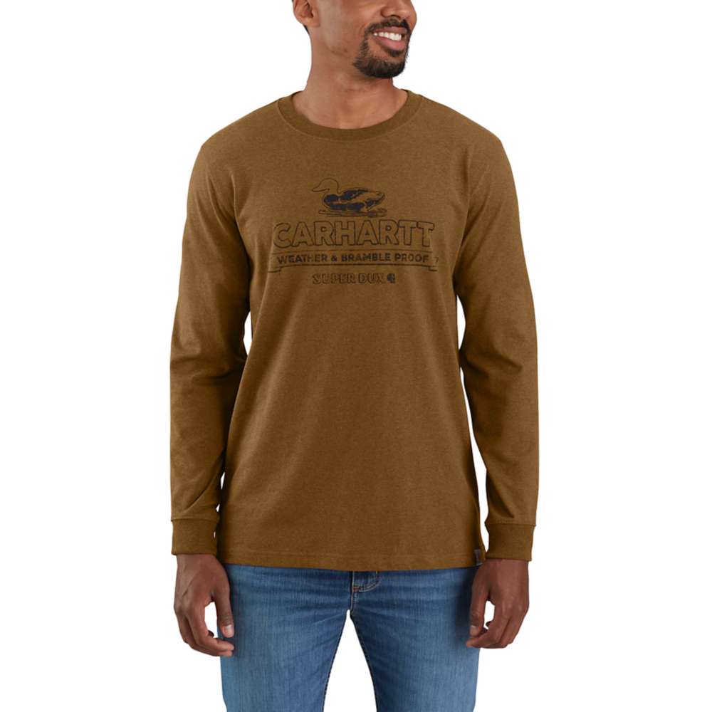 Carhartt Mens Super Dux Graphic Long Sleeve T Shirt S - Chest 34-36 (86-91cm)