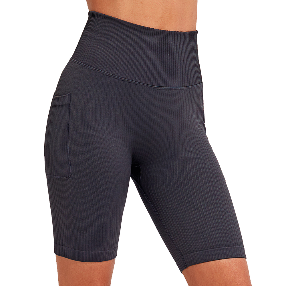 Outdoor Look Womens Ribbed Seamless 3d Fitcycle Shorts Extra Large-uk 16