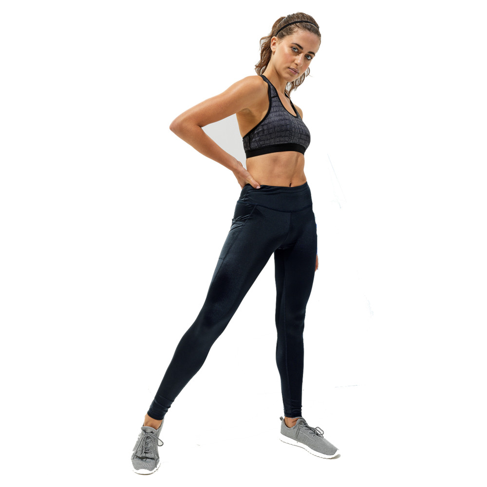 Outdoor Look Womens Shine Active Workout Leggings Medium - Uk Size 12