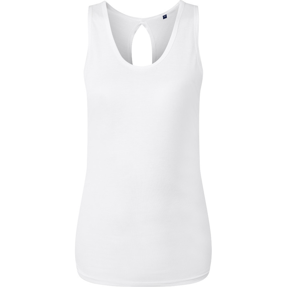 Outdoor Look Womens Tie Back Dipped Hem Gym Vest Top L- Uk Size 14