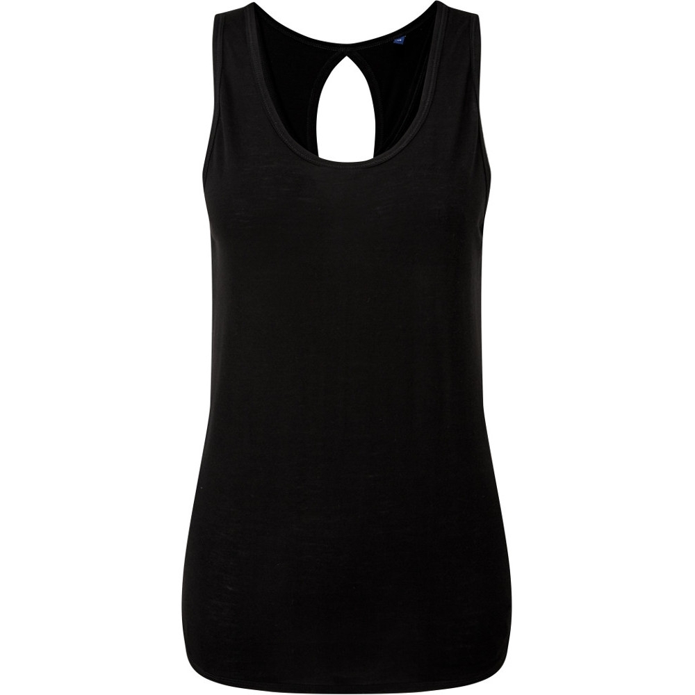 Outdoor Look Womens Tie Back Dipped Hem Gym Vest Top S- Uk Size 10