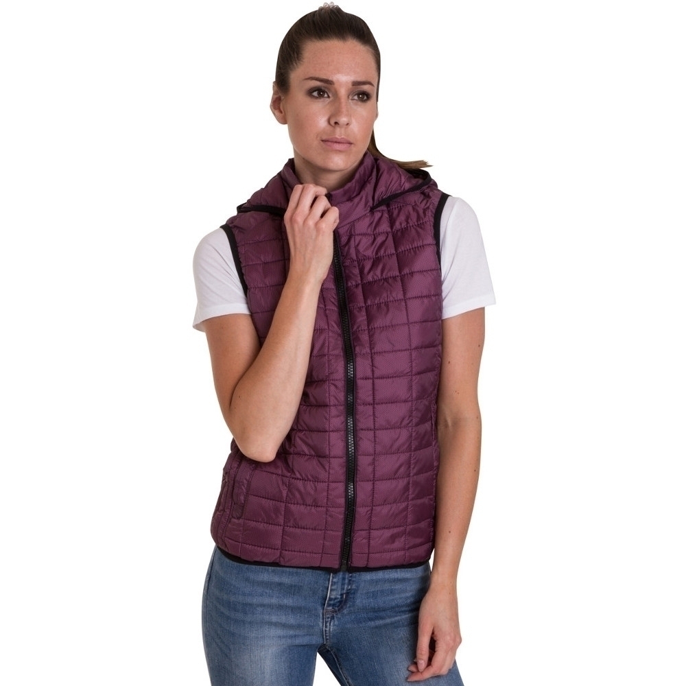 Outdoor Look Womens/ladies Ballater Hooded Padded Gilet Body Warmer S- Uk Size 10