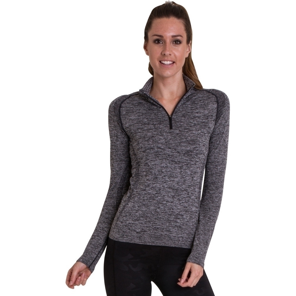 Outdoor Look Womens/ladies Glenel Zip T Shirt Cool Dry Gym Running Top L- Uk Size 14