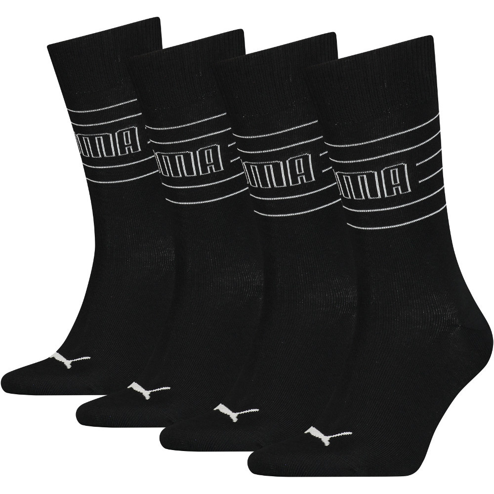 Puma MensandWomens Promo 4 Pack Longer Length Sports Socks Uk Size 2.5-5