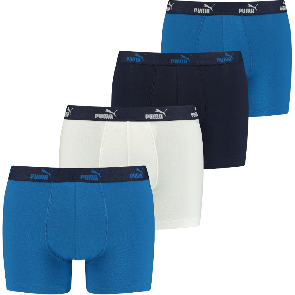 Puma Mens Promo Solid Soft Touch Branded 4 Pack Boxer Shorts Xl- Waist 38-40 (97-102cm)