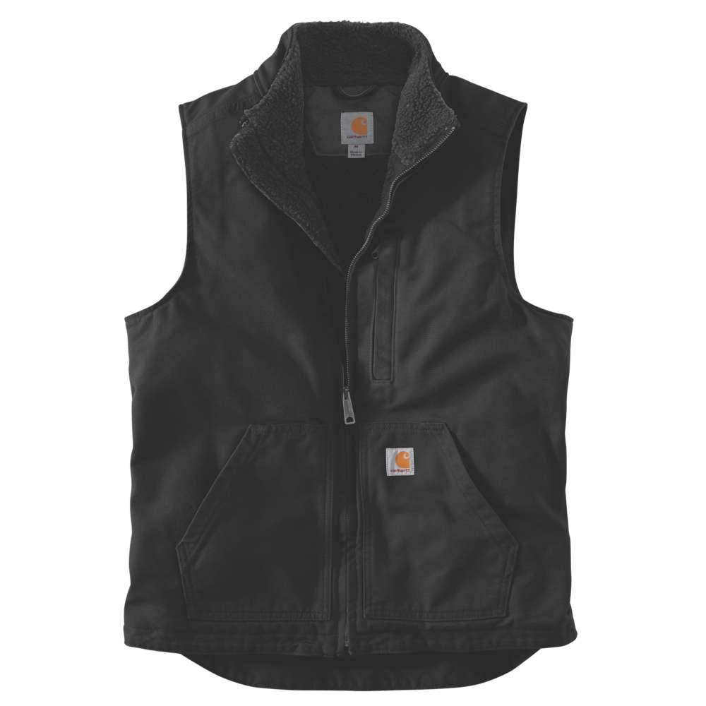 Carhartt Mens Washed Duck Soft Lined Mock Neck Vest Xxl - Chest 44-47 (112-119.5cm)