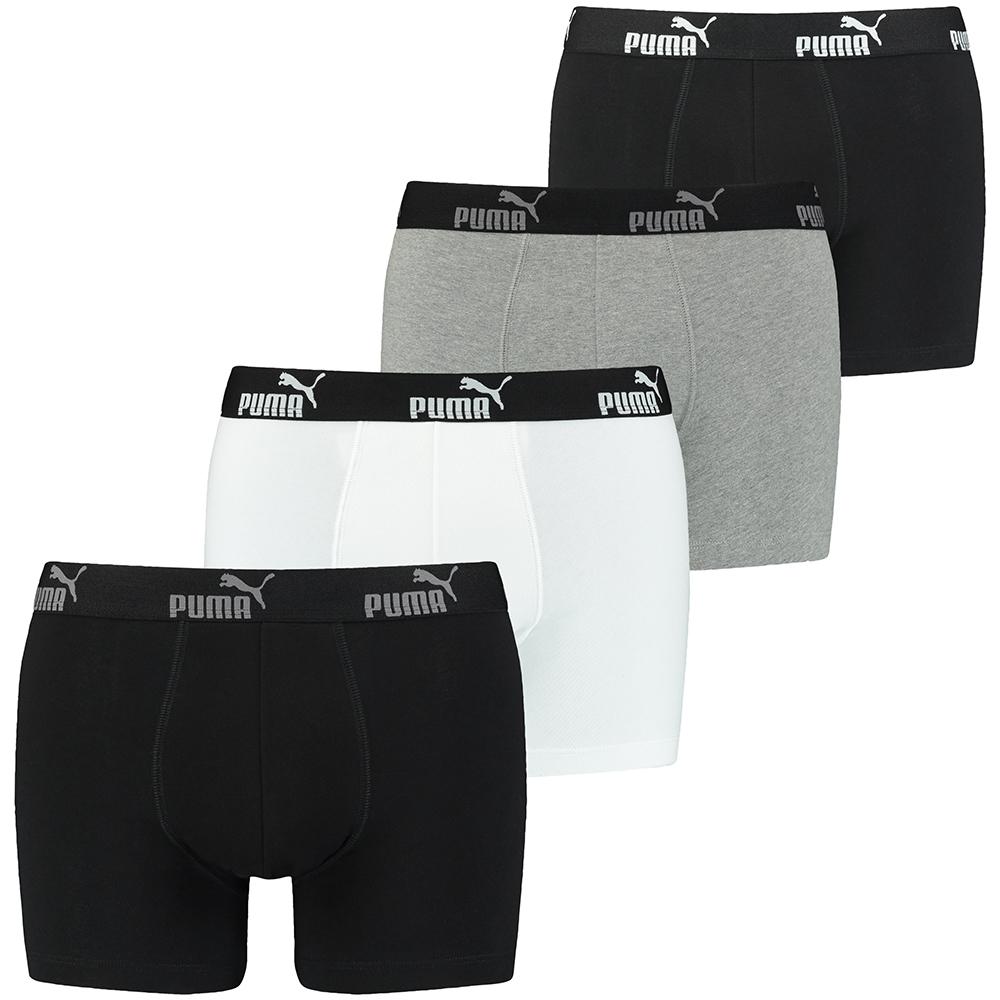 Puma Mens Puma Promo 4 Pack Comfortable Fit Boxers Xl- Waist 38-40 (97-102cm)