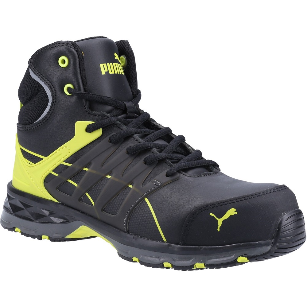 Puma Safety Mens Velocity 2.0 Mid S3 Leather Safety Boots Uk Size 6.5 (eu 40)
