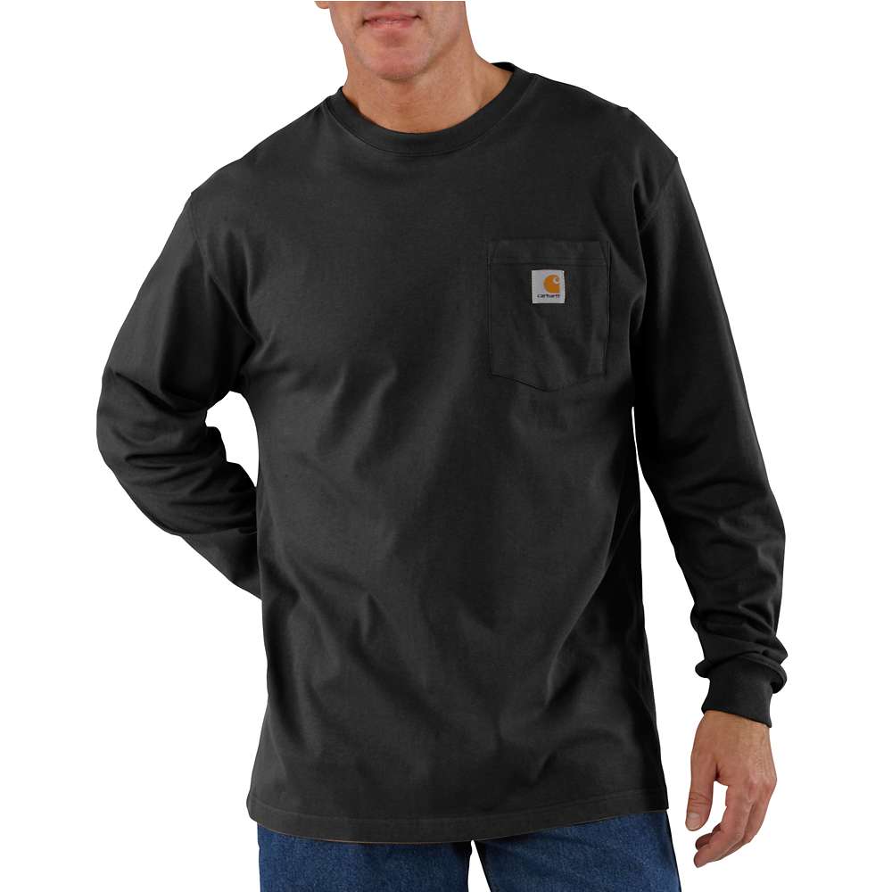Carhartt Mens Workwear Pocket T Shirt Long Sleeve T Shirt L - Chest 42-44 (107-112cm)