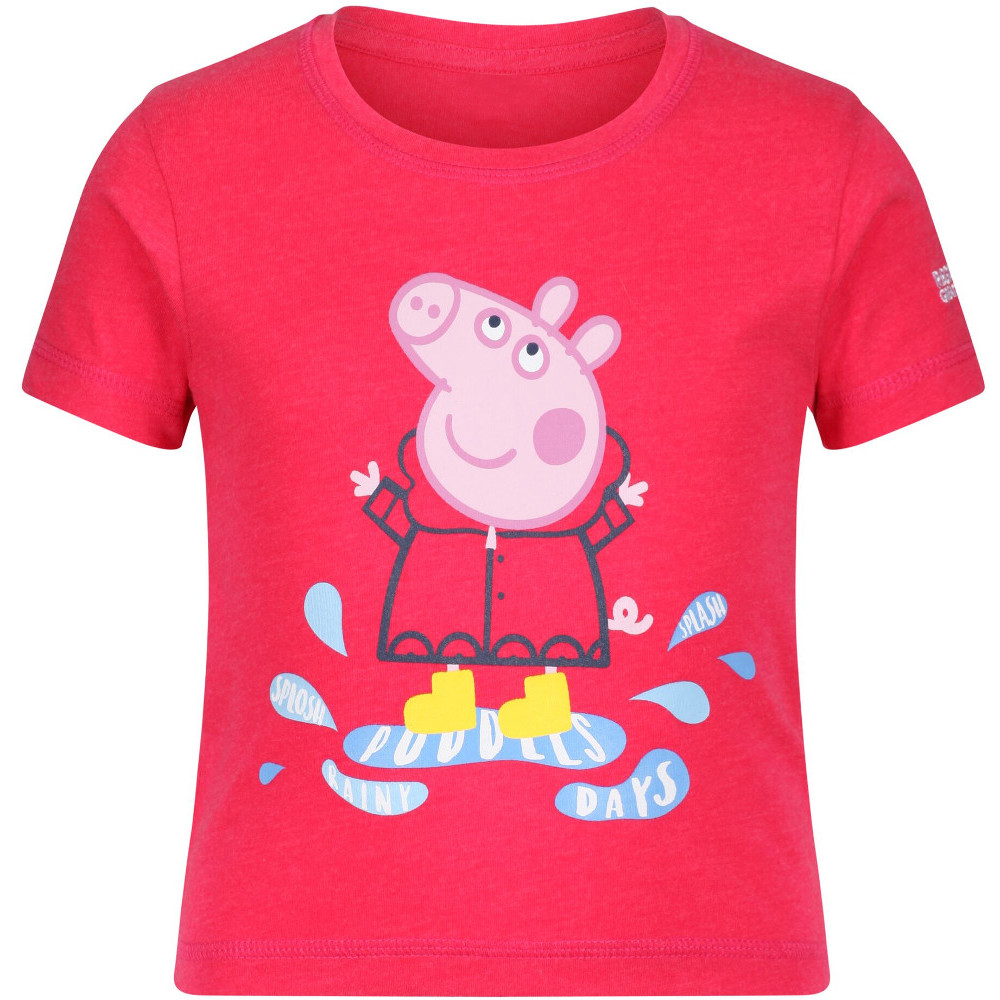 Regatta BoysandGirls Peppa Graphic Summer T Shirt 12-18 Months