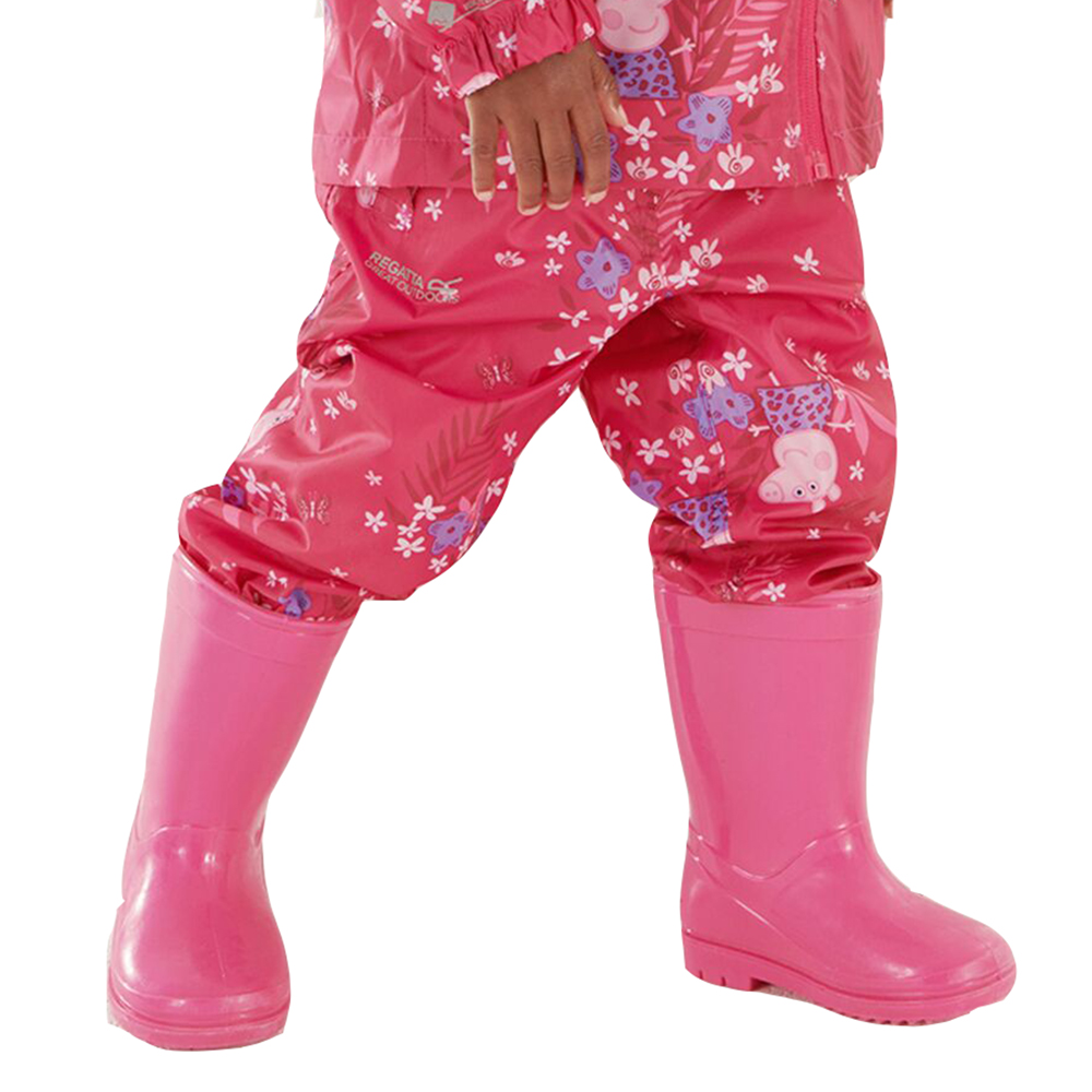 Regatta BoysandGirls Peppa Pack It Waterproof Over Trousers 12-18 Months (80-86cm)