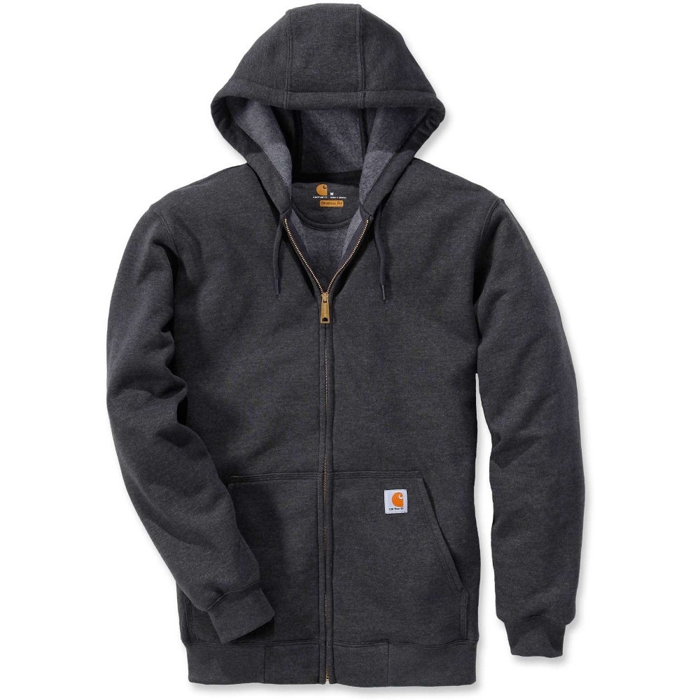 Carhartt Mens Zip Stretchable Reinforced Hooded Sweatshirt Top L - Chest 42-44 (107-112cm)