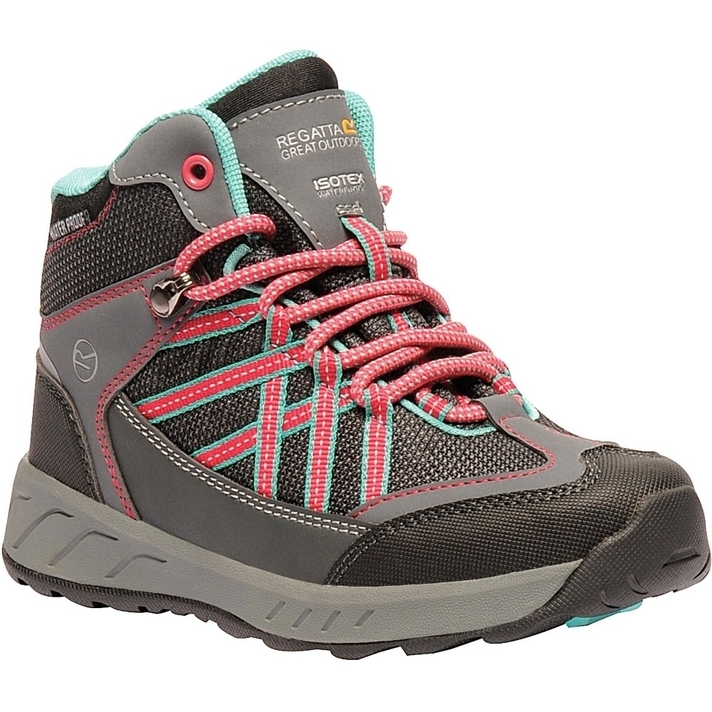 Regatta BoysandGirls Samaris Mid Waterproof Isotex Hiking Boots Uk Size 1 (eu 33)