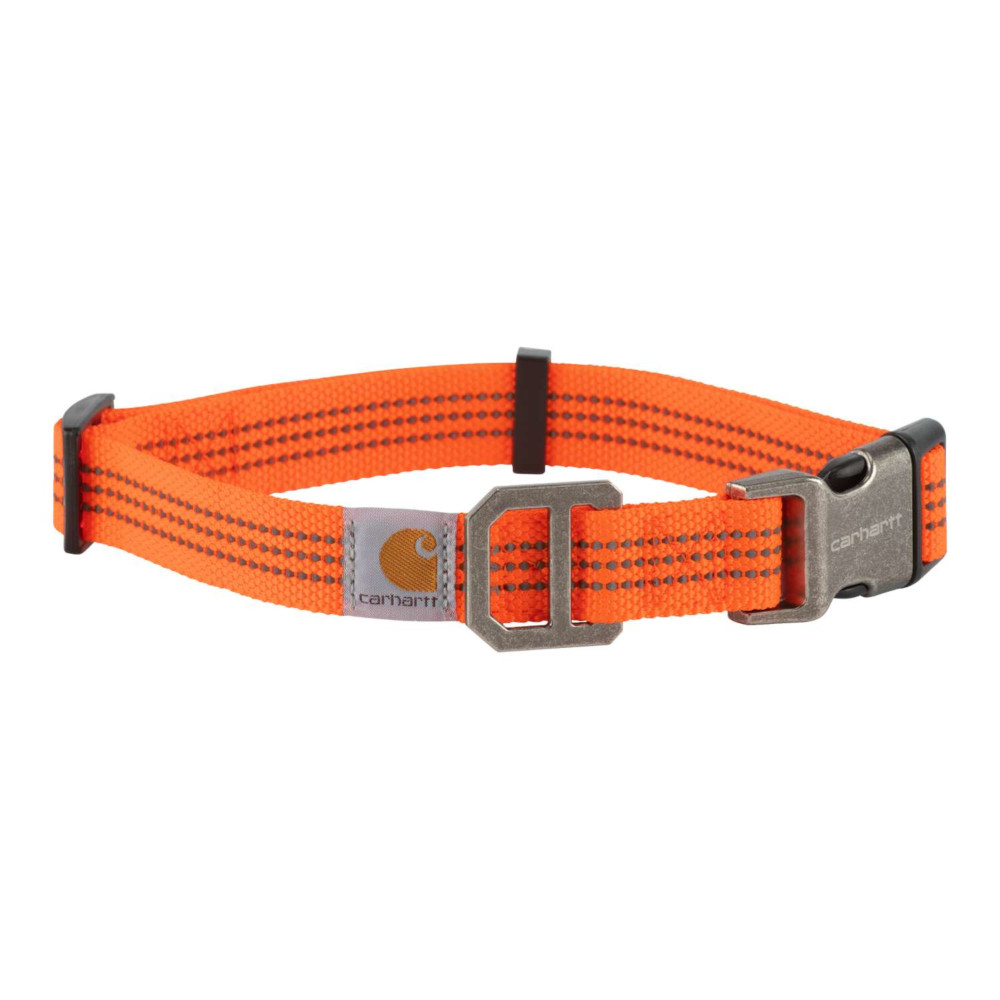 Carhartt Tradesman Durable High Vis Dog Collar Medium - 1.9cm Wide  Adjustable Length 30.5-45.7cm