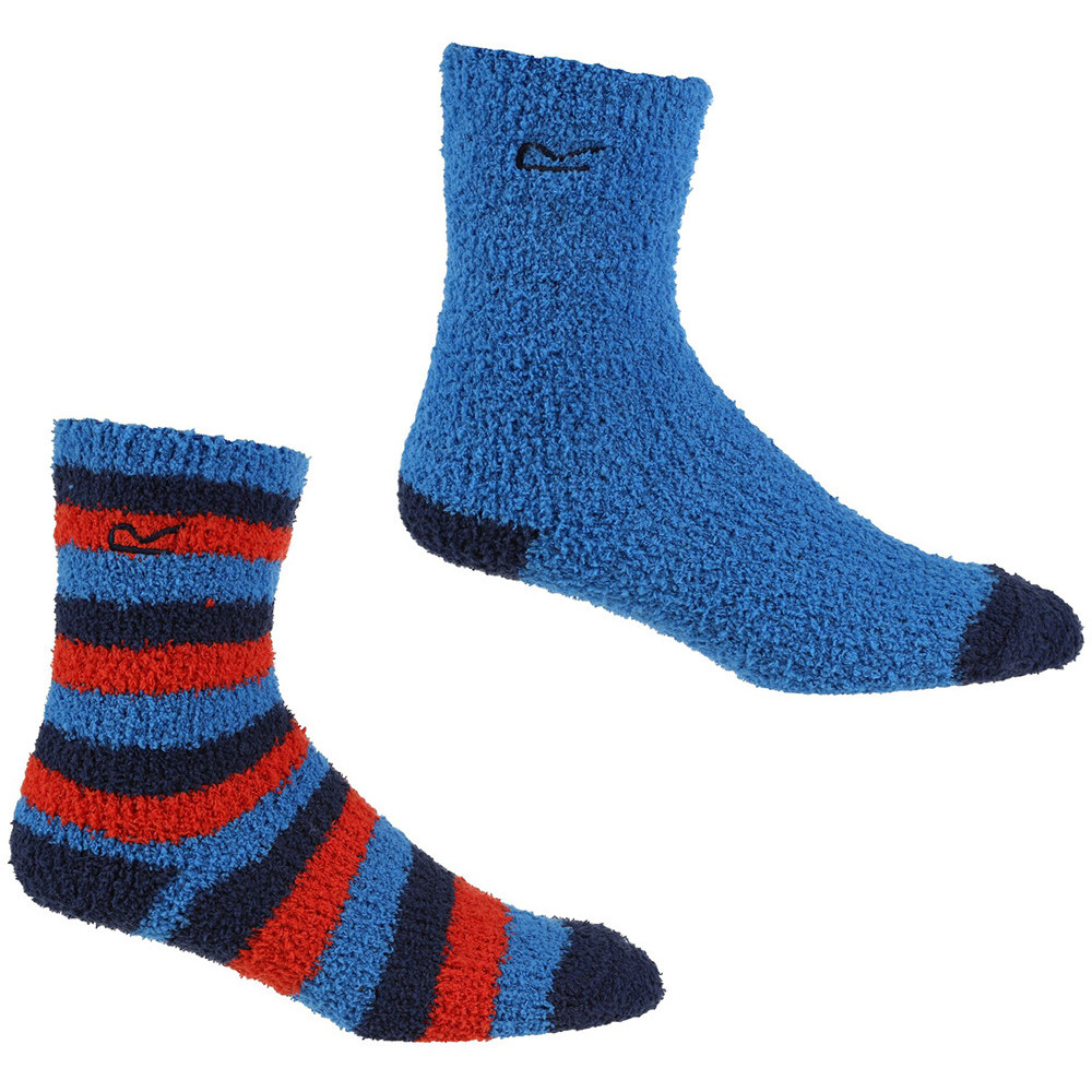 Regatta Boys 2 Pack Stretch Comfort Cosy Socks Uk Size 10-12