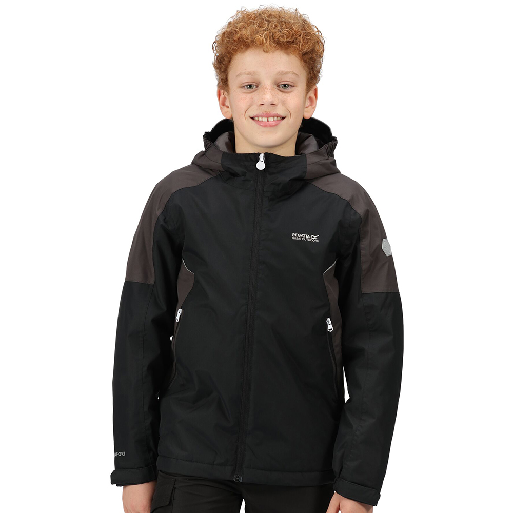 Regatta Boys Hurdle Iv Waterproof Insulated Jacket Coat 5-6 Years - Chest 59-61cm (height 110-116cm)