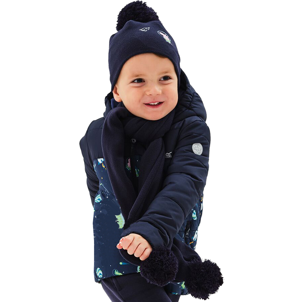 Regatta Boys Peppa Pig Knitted Hat Gloves Scarf Winter Set Age 4 - 6