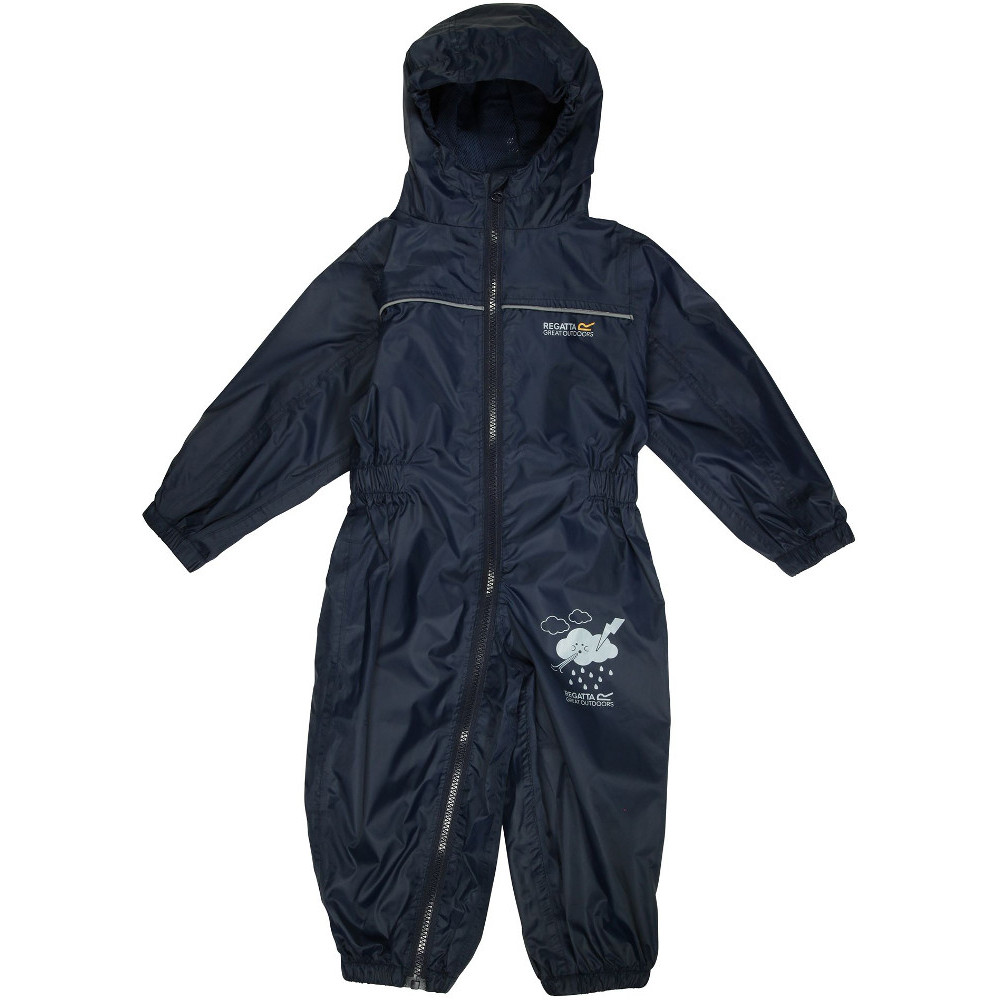 Regatta Boys Puddle Iv Full Zip Lightweight Waterproof Baby Bodysuit 60-72 Months (110-116cm)
