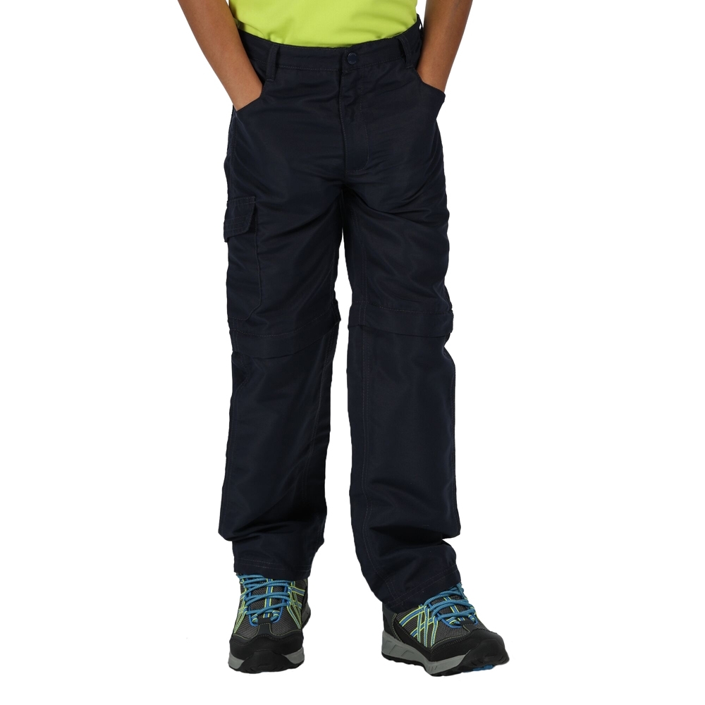 Regatta Boys Sorcer Ii Zip Off Polyester Walking Trousers 11-12 Years - Waist 65-67cm (height 146-152cm)