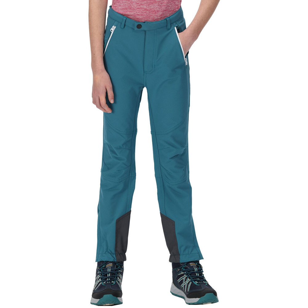 Regatta Boys Tech Mountain Isoflex Durable Walking Trousers 11-12 Years - Waist 65-67cm