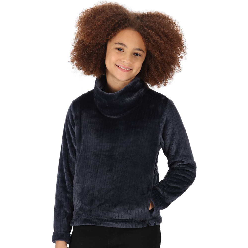 Regatta Girls Anwen Fluffy Fleece Dropped Hem Sweater 13 Years- Chest 32  (82cm)