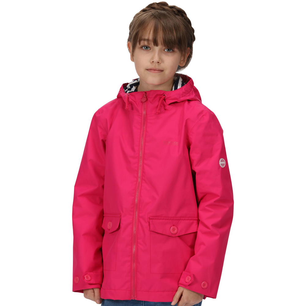 Regatta Girls Belladonna Waterproof Durable Hooded Jacket 11-12 Years - Chest 75-79cm (height 146-152cm)