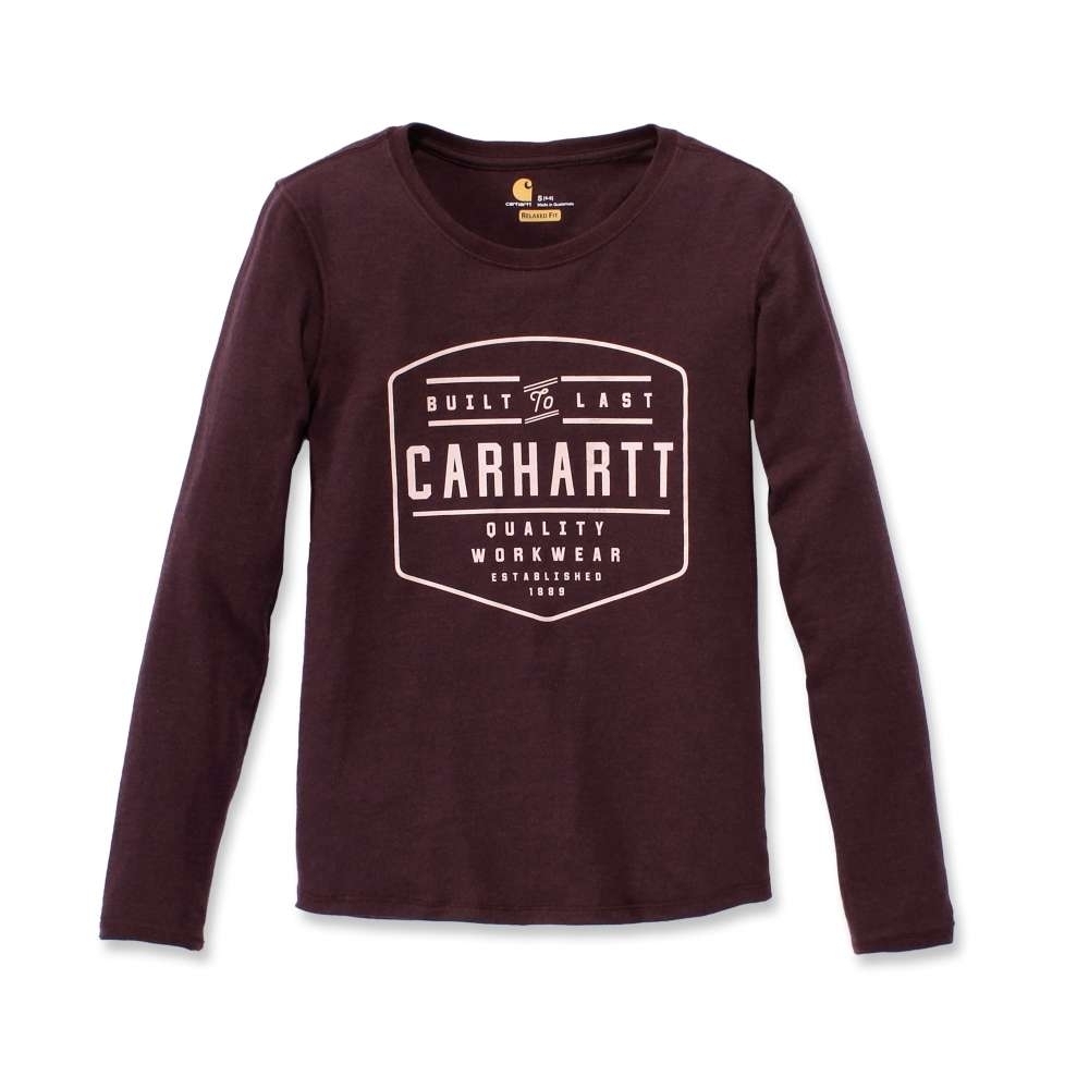 Carhartt Womens Graphic Long Sleeve Cotton T Shirt Tee S - Bust 34-35 (86-89cm)
