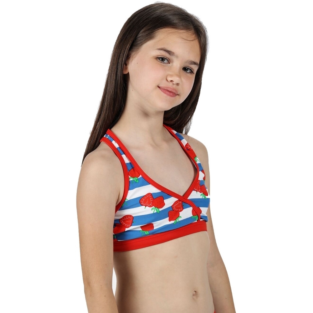 Regatta Girls Hosanna Racer Back Printed Bikini Swim Top 11-12 Years - Chest 75-79cm (height 146-152cm)