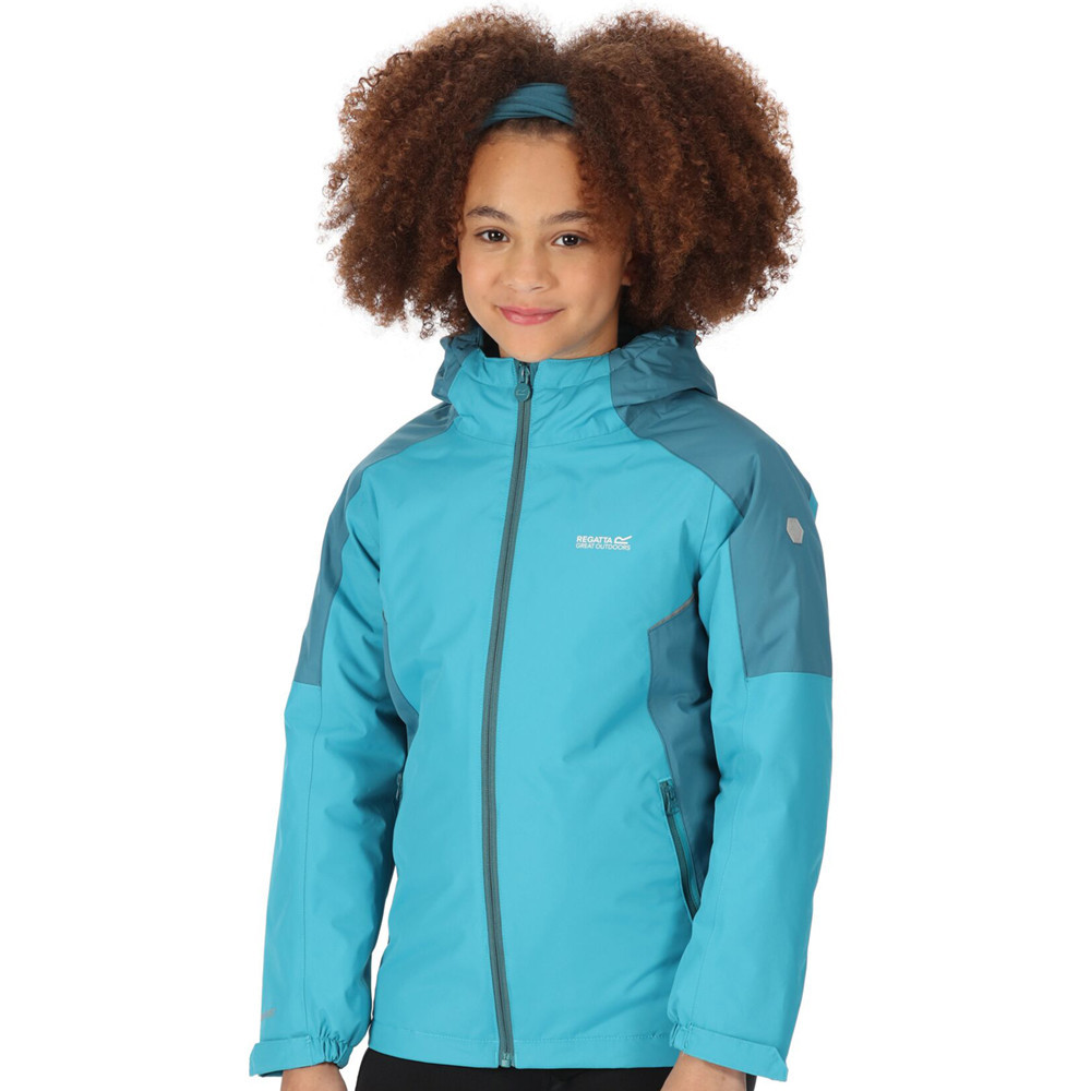 Regatta Girls Hurdle Iv Waterproof Insulated Jacket Coat 3-4 Years - Chest 55-57cm (height 98-104cm)