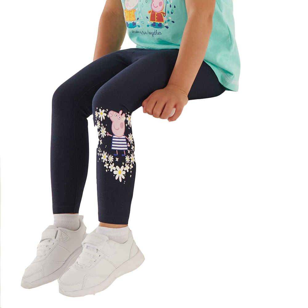 Regatta Girls Peppa Pig Printed Grpahic Leggings Trousers 12-18 Months (80-86cm)