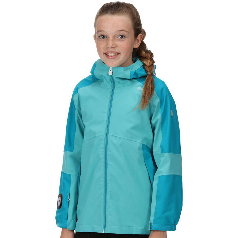 Regatta Girls Rayz Waterproof Breathable Jacket 3-4 Years - Chest 55-57cm (height 98-104cm)