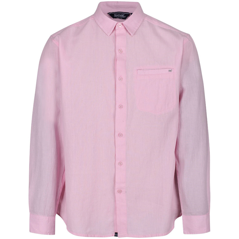 Regatta Mens Bard Coolweave Organic Cotton Long Sleeve Shirt M- Chest 39-40 (99-101.5cm)