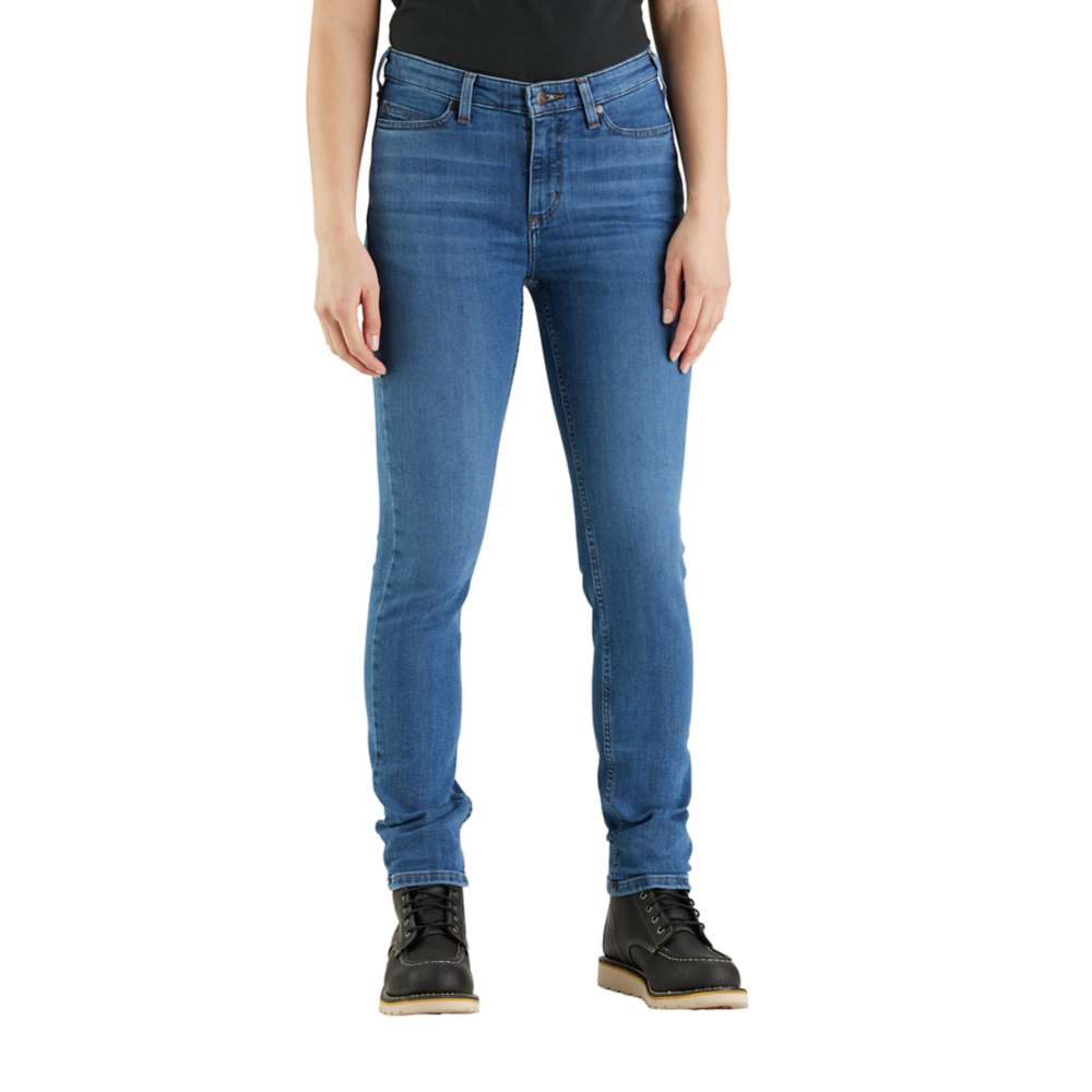 Carhartt Womens Rugged Flex Slim Fit Tapered Leg Jeans Uk 10r- Waist 31  (79cm)