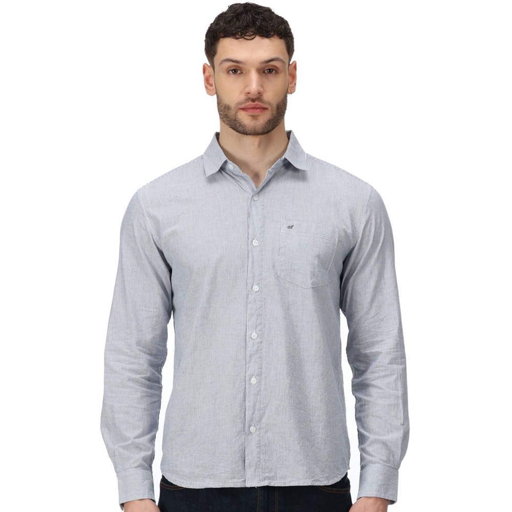 Regatta Mens Brycen Soft Cotton Long Sleeve Shirt 3xl- Chest 49-51 (124.5-129.5cm)