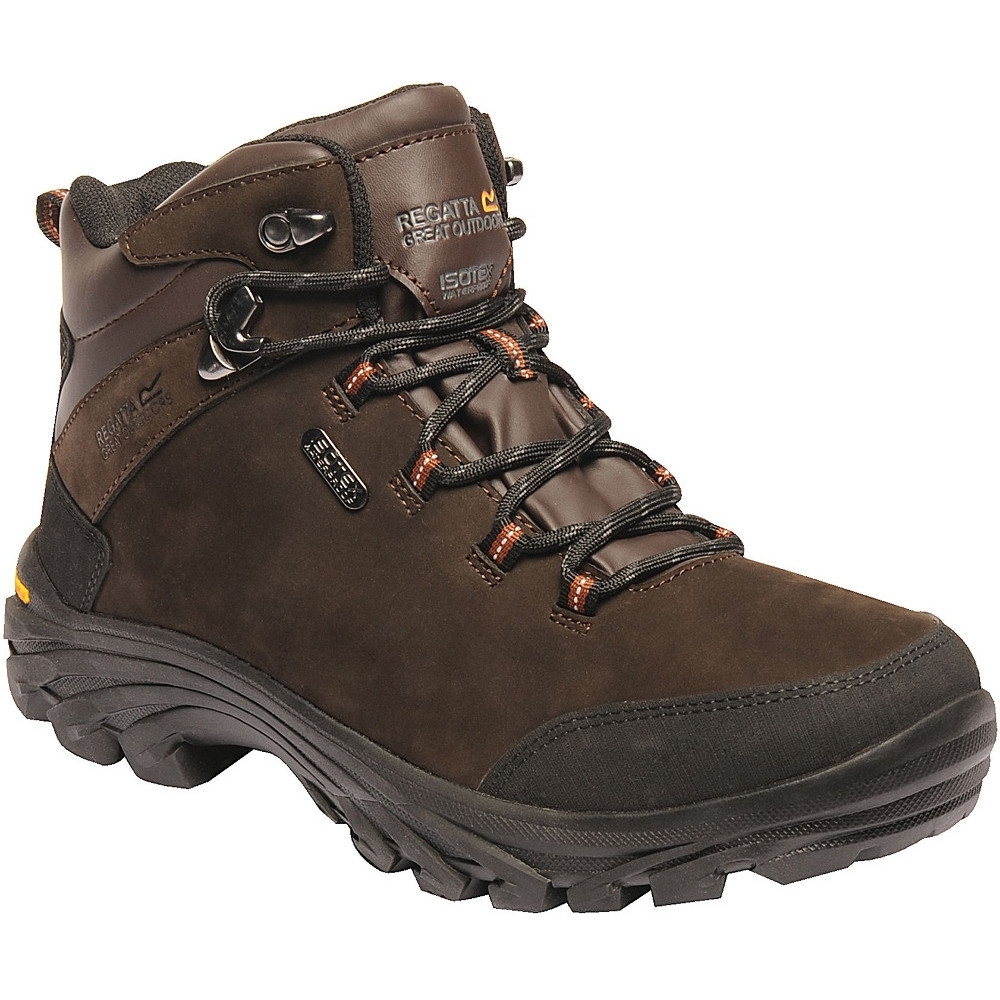 Regatta Mens Burrell Leather Isotex Waterproof Leather Walking Boots Uk Size 10 (eu 45)