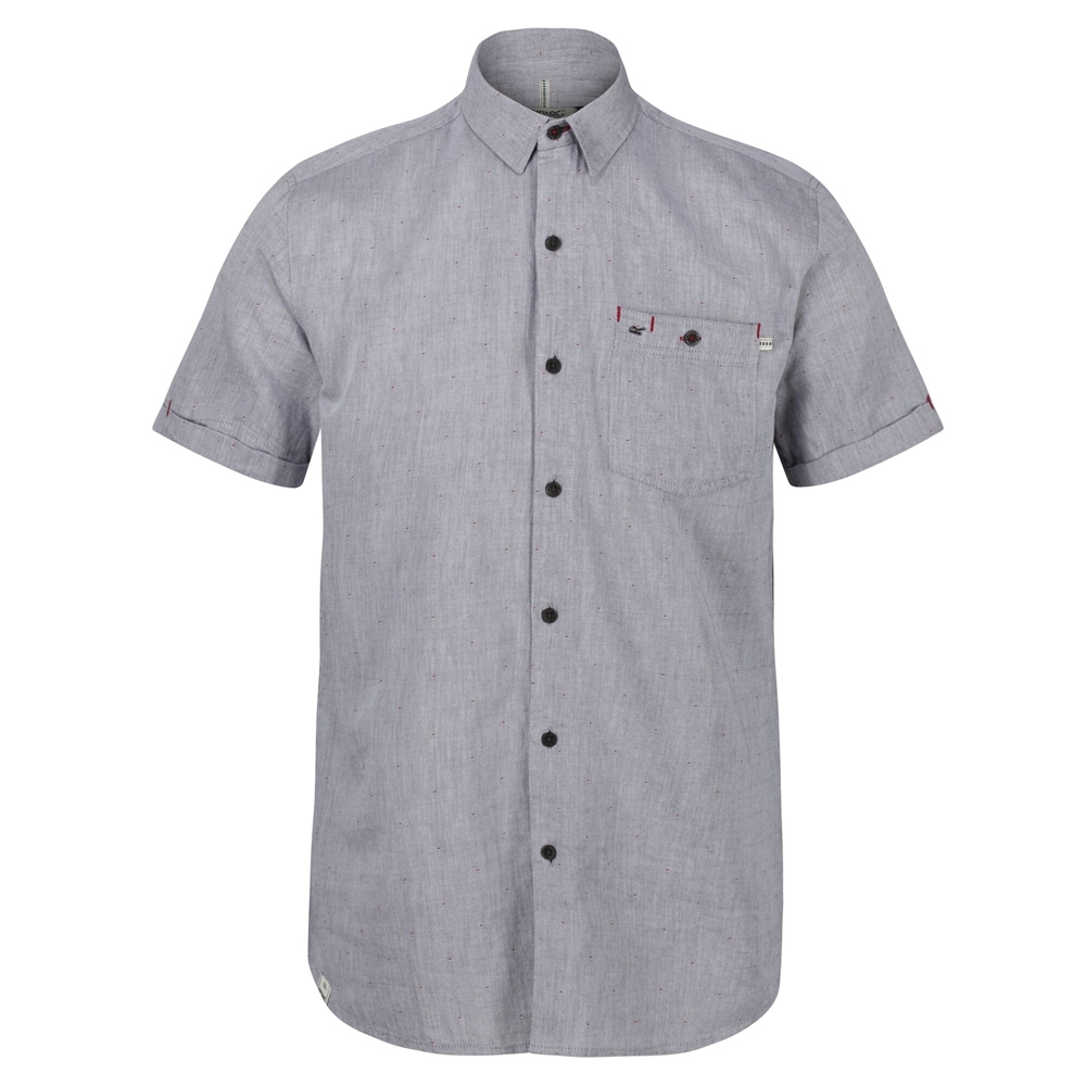 Regatta Mens Damari Cotton Oxford Short Sleeve Shirt M - Chest 39-40 (99-101.5cm)