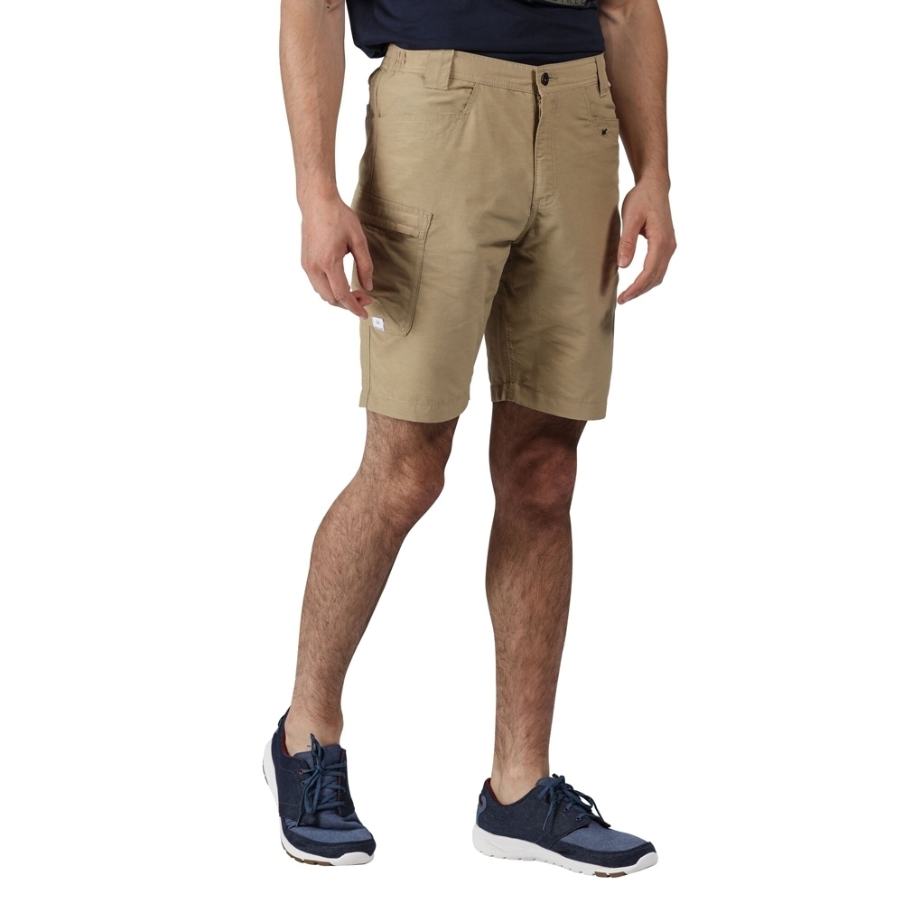 Regatta Mens Delgado Cotton Elasticated Walking Shorts 30 - Waist 30 (76cm)